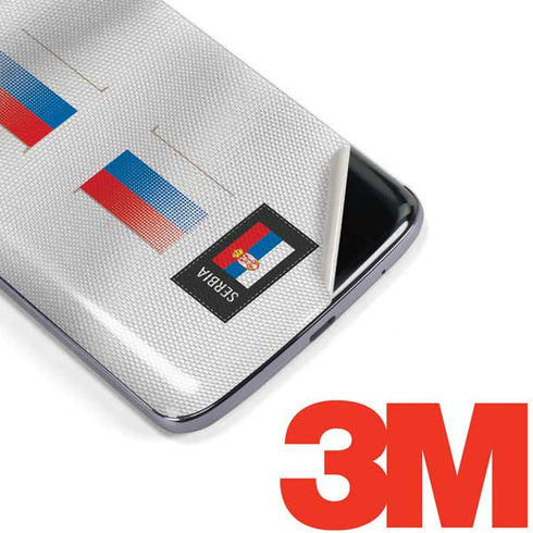 Serbia Soccer Flag Moto E5 Plus Skin
